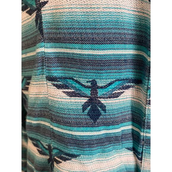 ARIAT Women Real WILD THUNDERBIRD Jacquard Long‎ Sleeve Western Snap Shirt Med - Picture 5 of 7